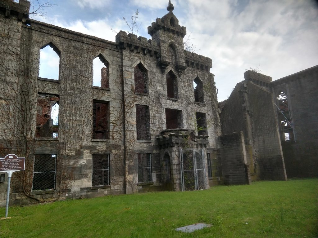 Photo of the Renwick Ruin in 2019