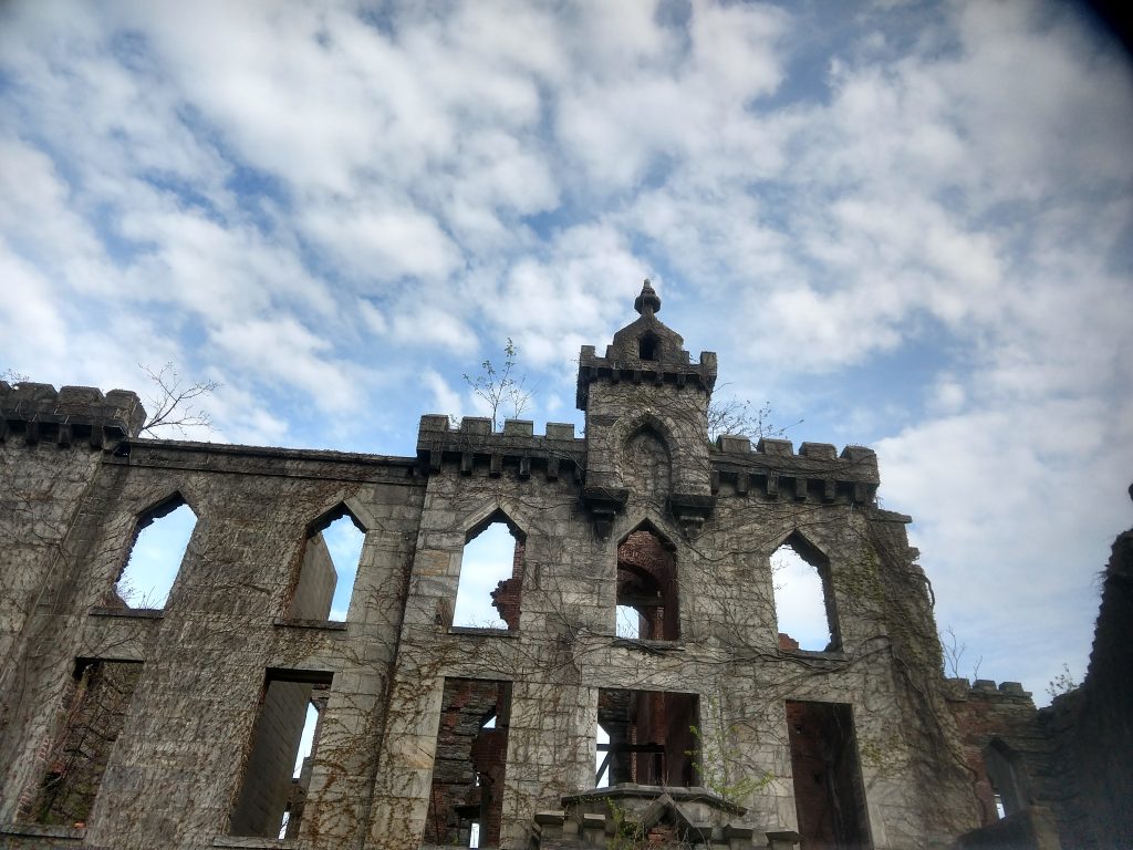 Photo of the Renwick Ruin in 2019