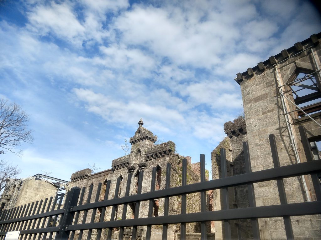 Photo of the Renwick Ruin in 2019