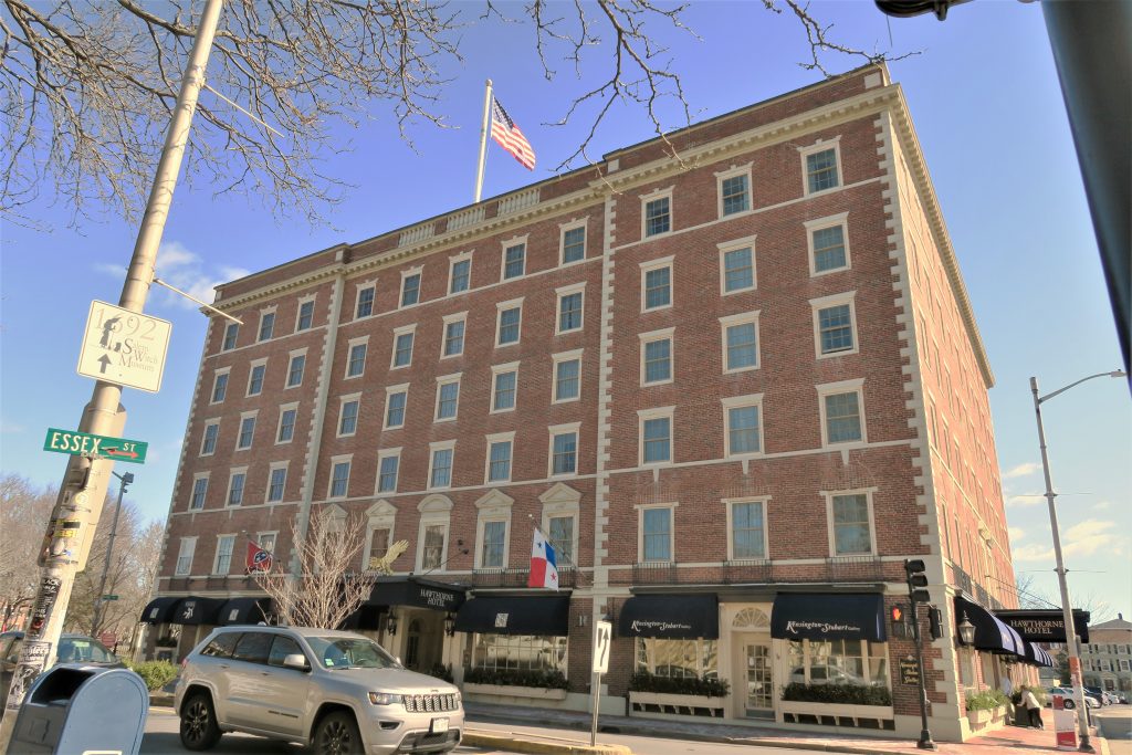 Hawthorne Hotel exterior seen from Essex Street