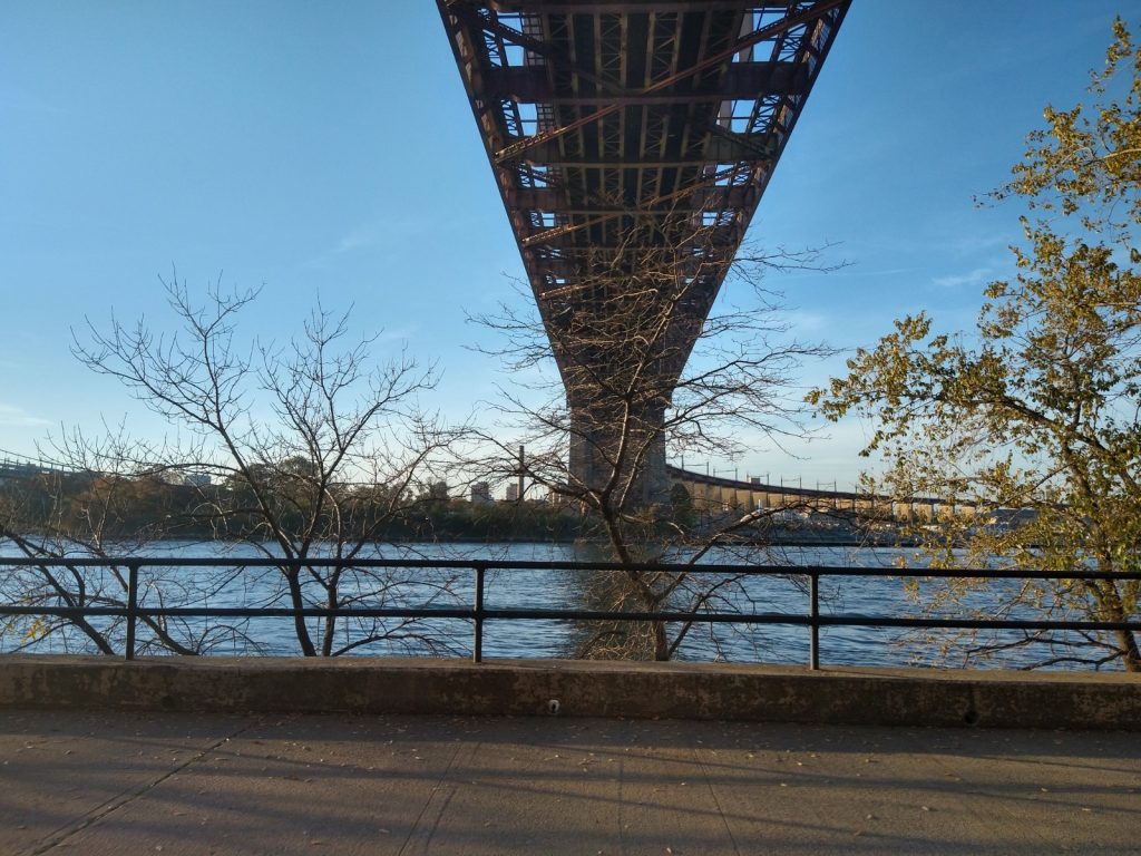The Hell Gate and Hell Gate Bridge seen from Astoria Park