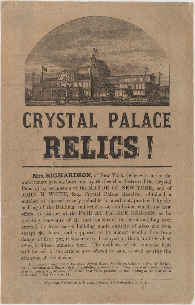 New York Crystal Palace Destroyed