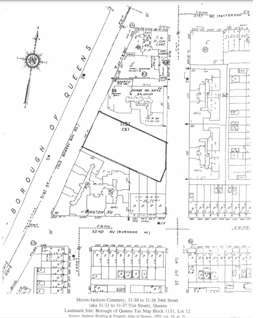 From the March 18, 1997, Landmark Preservation Commission report on Moore-Jackson Cemetery